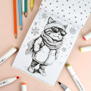 Современная раскраска: Модные животные 6