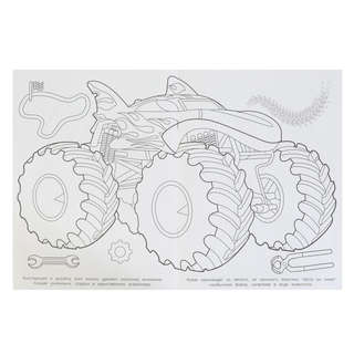 Раскраска 'Автогиганты' 21х29 см. УМка 978-5-506-10002-7 5