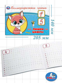 Каллиграфическая пропись Пишем цифры 2