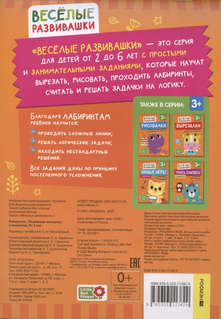 Лабиринты: Развиваем моторику и внимание, 3+ 2