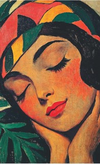 Блокнот 'Inspiration. Art. Notes. Климт' (кудрявая брюнетка в черном платье) 7