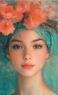 Блокнот 'Inspiration. Art. Notes. Россетти' (девушка с цветами в волосах) 9