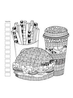 Раскраска Relax (девочка с котом) 4