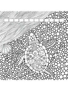 Раскраска Relax (девочка с котом) 7