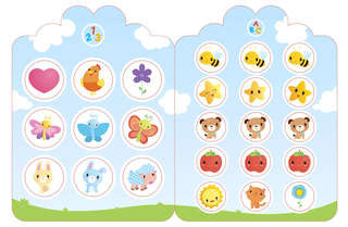 Цвета, числа, слова: Мои первые многоразовые наклейки 1+ 5