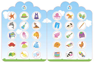 Цвета, числа, слова: Мои первые многоразовые наклейки 2+ 4