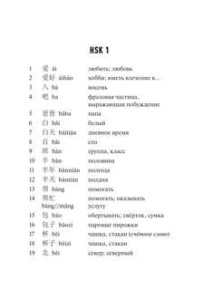 Китайский язык: Словарь лексики для уровней HSK 1-2 4