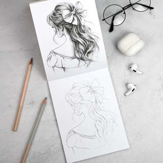 Скетчи для начинающих: Эстетика, 15 эскизов для штриховки 5