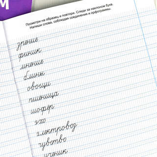 Исправляем почерк: Слоги и слова, Прописи с пояснениями для детей 8