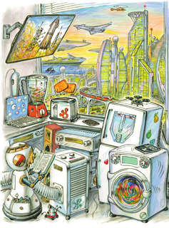 Чудеса техники: 50 историй в картинках для детей 4