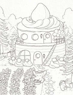 Волшебное путешествие лисенка Согыми: Раскраска от популярной корейской художницы 4