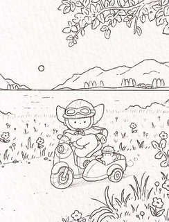 Лисенок Согыми и четыре сезона: Раскраска от популярной корейской художницы 8