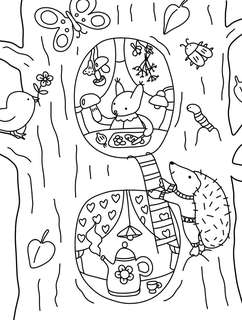 Маленькие миры: Волшебная раскраска для уютных вечеров 6