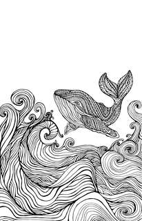 Бескрайний океан, Раскраска антистресс 4