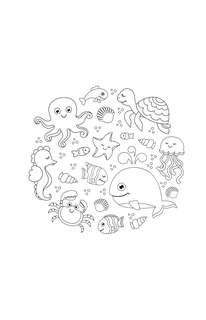 Бескрайний океан, Раскраска антистресс 5