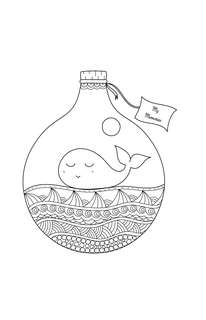 Бескрайний океан, Раскраска антистресс 6