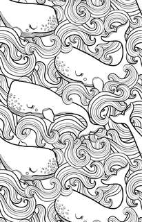 Бескрайний океан, Раскраска антистресс 7