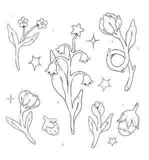 Мурчащие сны: Самая комфортная раскраска про котиков и цветы 7