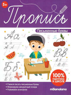Письменные буквы, Пропись, 100% подготовка к школе
