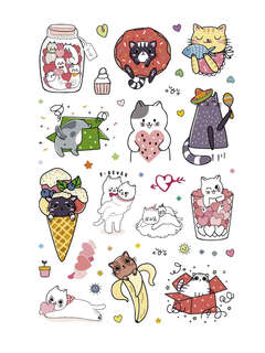 Наклейки 'Всё будет МЯУ!' (черный) 2