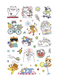 Наклейки 'Всё будет МЯУ!' (черный) 3