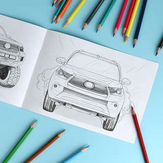 Книжка-раскраска 'Внедорожники', серия Крутые гонки 6