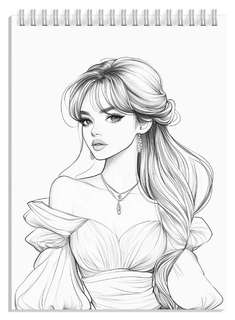 Вечерние платья: раскраска из серии 'Создай образ' 9