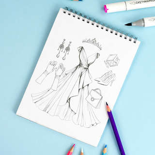 Вечерние платья: раскраска из серии 'Создай образ' 6