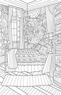 Винтажная раскраска для уютных вечеров: Раскраска антистресс 4