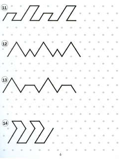 Продолжи узор: Треугольная разметка 3