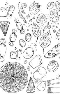 Вкус утра, Чай и кофе: Раскраска антистресс 10