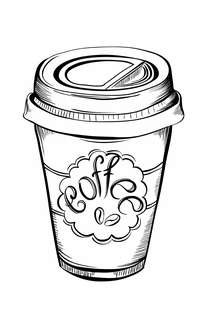 Вкус утра, Чай и кофе: Раскраска антистресс 11