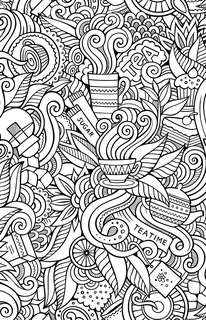 Вкус утра, Чай и кофе: Раскраска антистресс 12