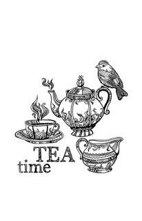 Вкус утра, Чай и кофе: Раскраска антистресс 4