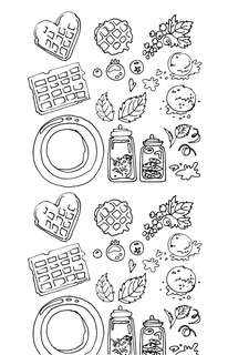 Вкус утра, Чай и кофе: Раскраска антистресс 7