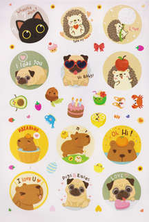 Kawaii Улыбайся! Позитивные наклейки для ежедневников, смартфонов и ноутбуков 3