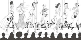 Неделя моды: арт-раскраска антистресс 3