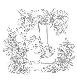 Увлекательные истории лесных зверят: Раскрашиваем приключения очаровательных пушистиков 10