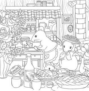 Увлекательные истории лесных зверят: Раскрашиваем приключения очаровательных пушистиков 6