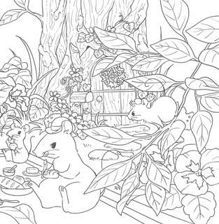 Увлекательные истории лесных зверят: Раскрашиваем приключения очаровательных пушистиков 9