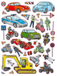 Транспорт: Большая книга наклеек (500 наклеек) 4