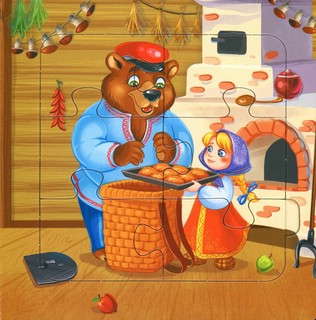 Книга с пазлами 'Маша и медведь', 24 детали 7
