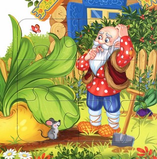 Книга с пазлами 'Репка', 24 детали 3