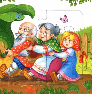 Книга с пазлами 'Репка', 24 детали 7