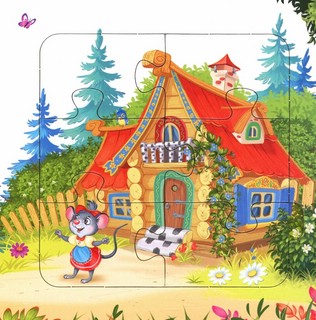 Книга с пазлами 'Теремок', 24 детали 3