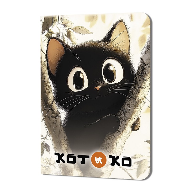 Блокнот Котико (черный кот между веток)
