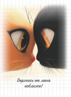 Блокнот Котико (черный кот на черной обложке) 4