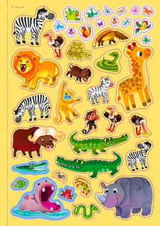 1000 наклеек: Животные 2