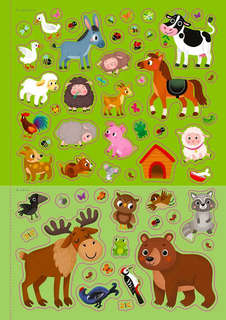 1000 наклеек: Животные 5