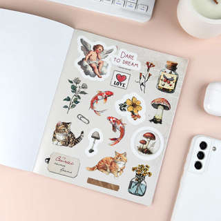 Книжка с наклейками 'Винтаж', 150+ наклеек, Серия 'Стикербук' 3